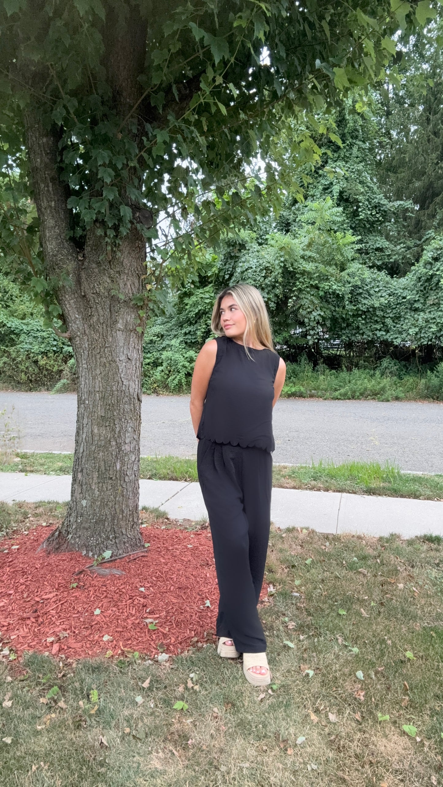 FASHION BOW PANT SET