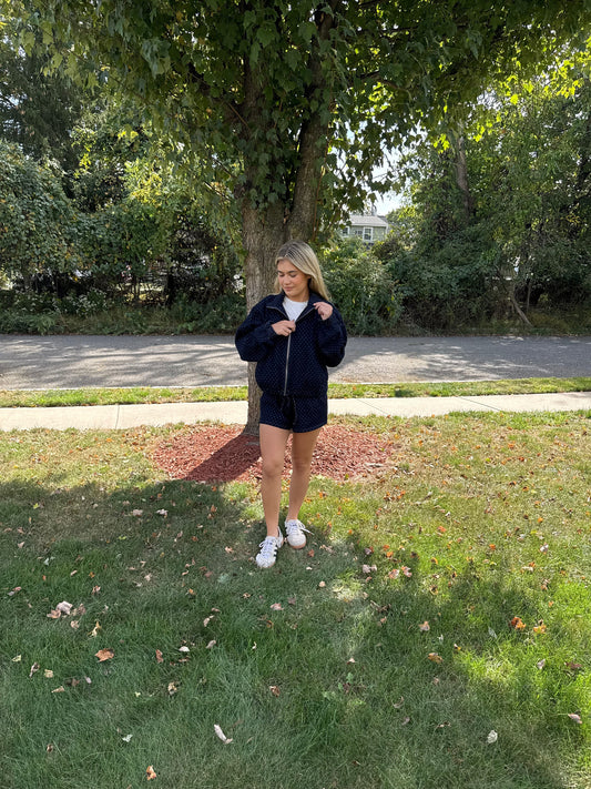 POLKA DOT DENIM JACKET