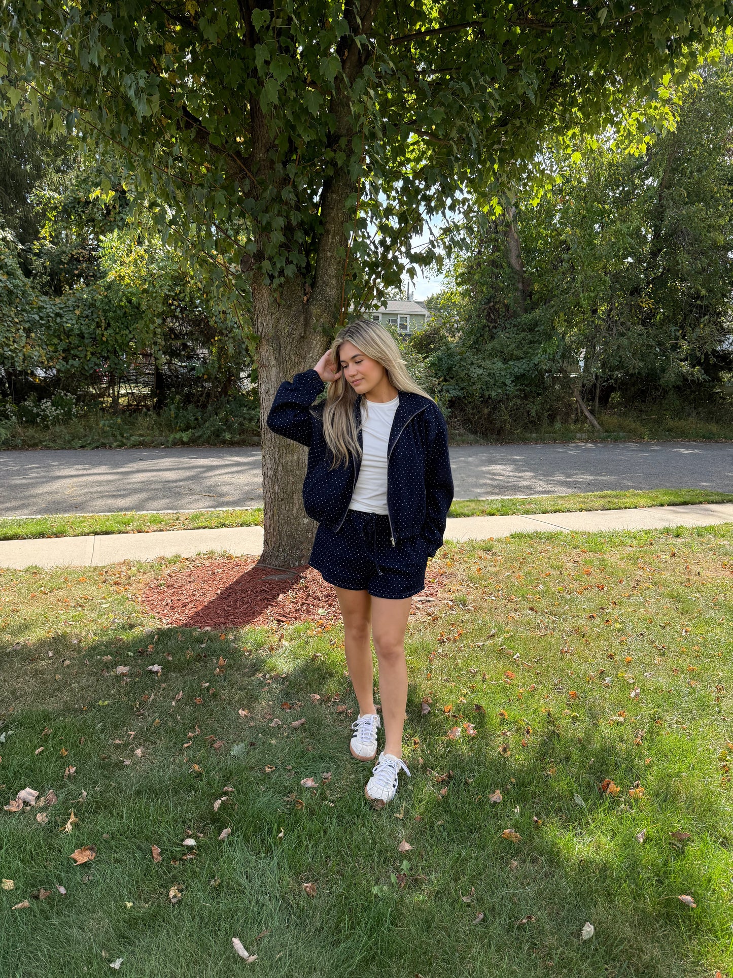 POLKA DOT DENIM JACKET