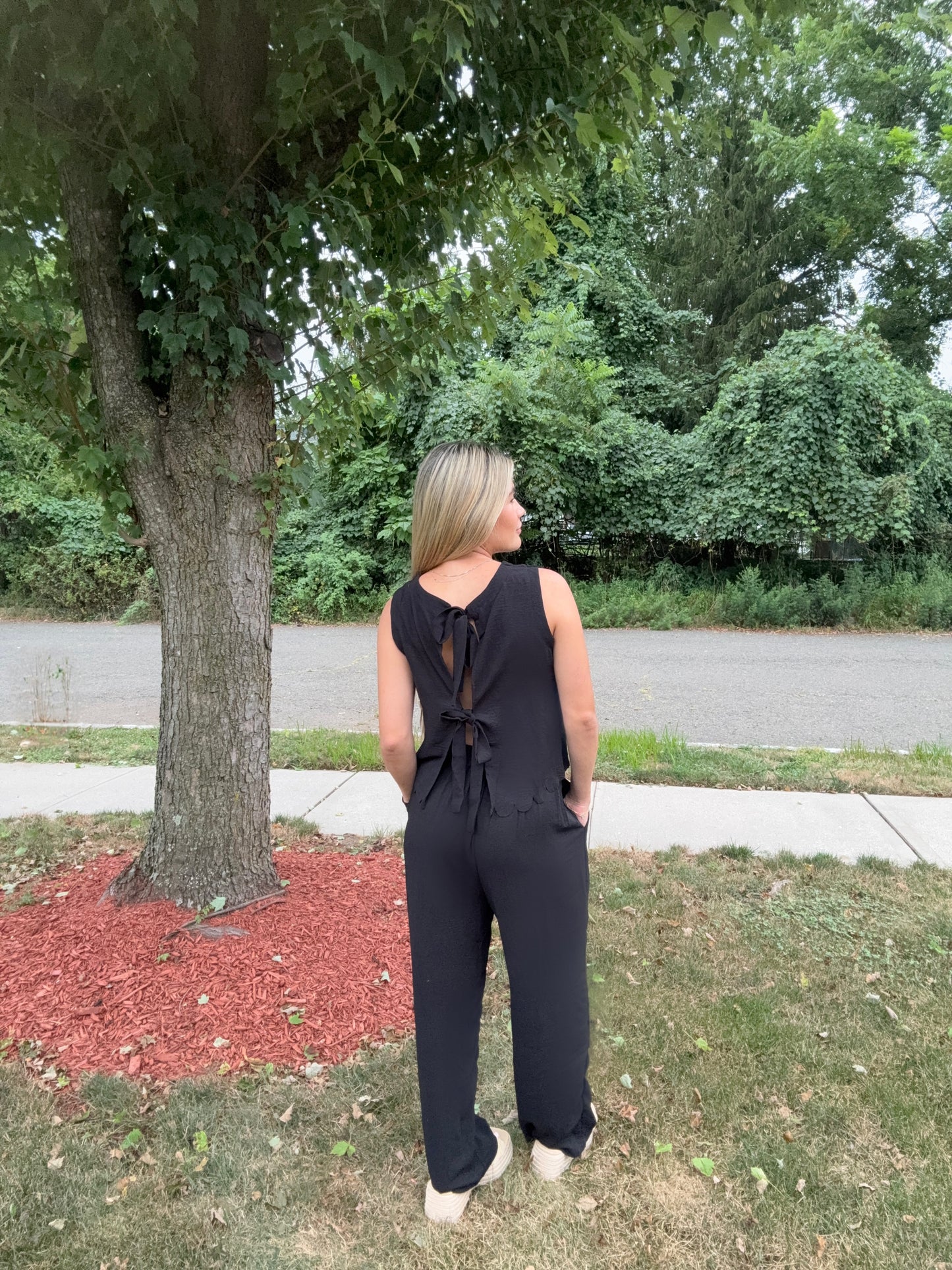 FASHION BOW PANT SET