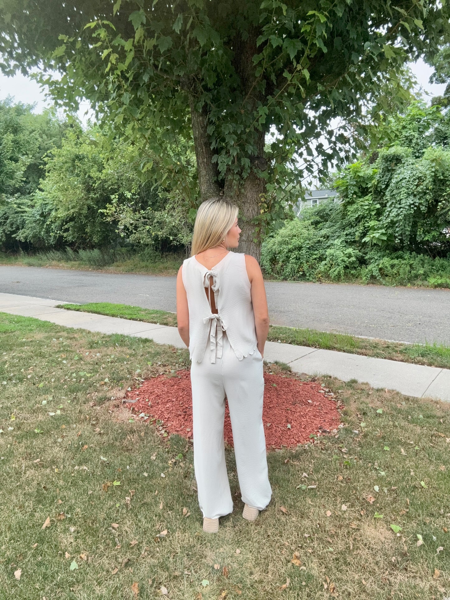 FASHION BOW PANT SET