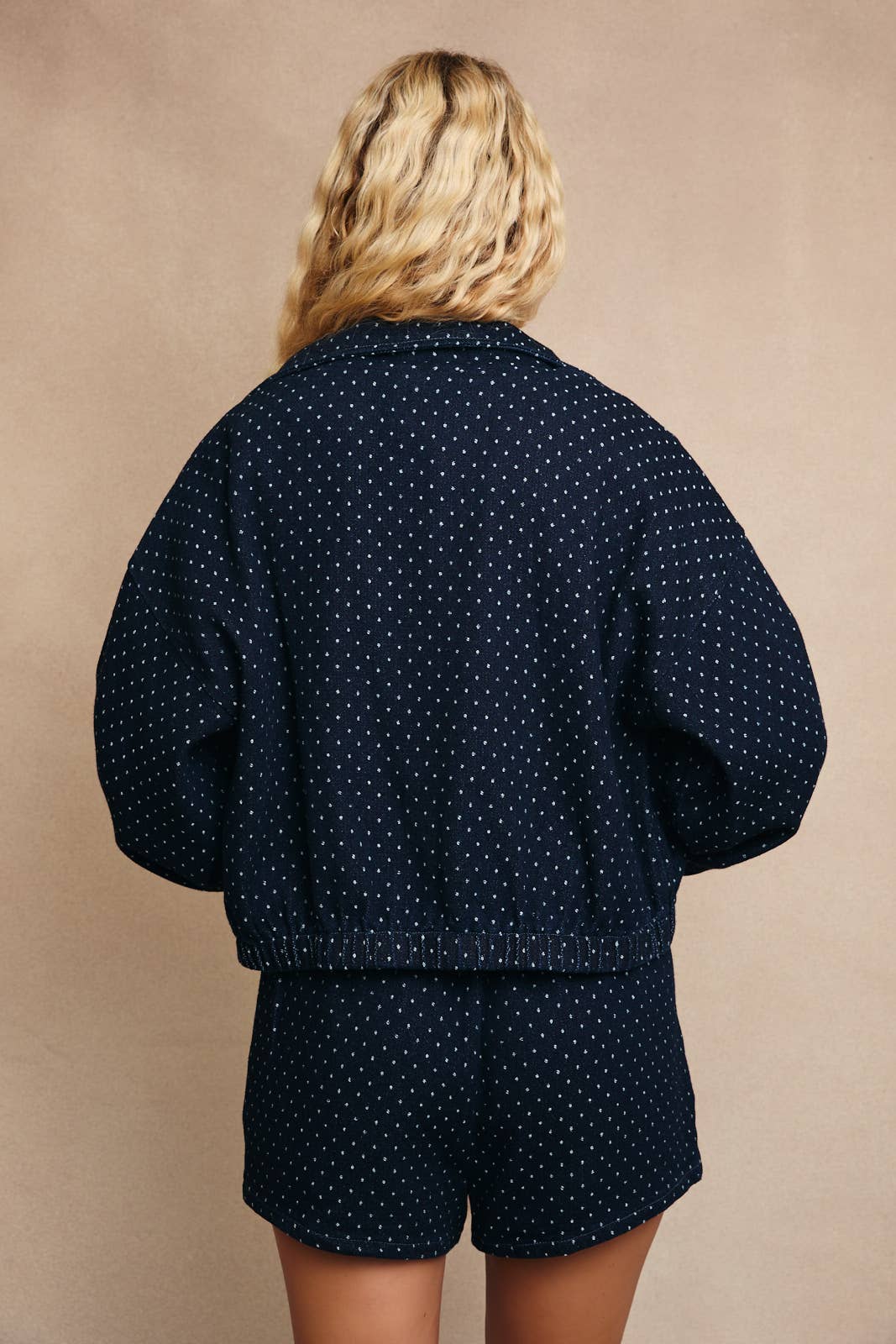 POLKA DOT DENIM JACKET