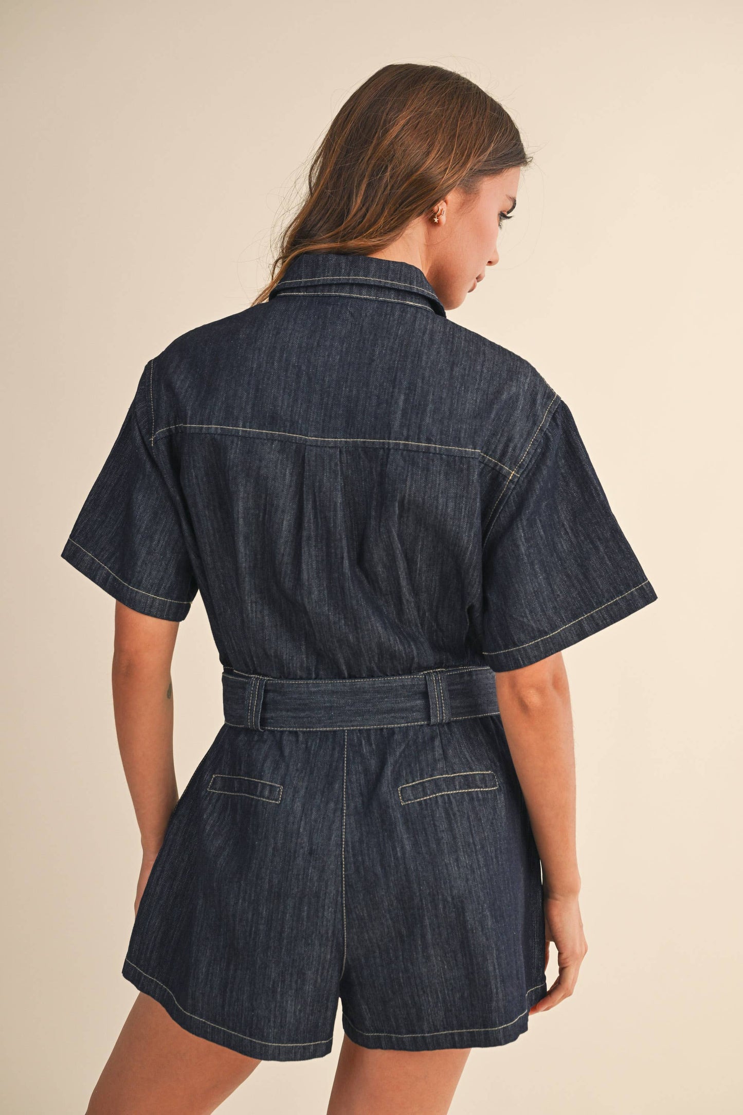 THE BROOKLYN DENIM ROMPER