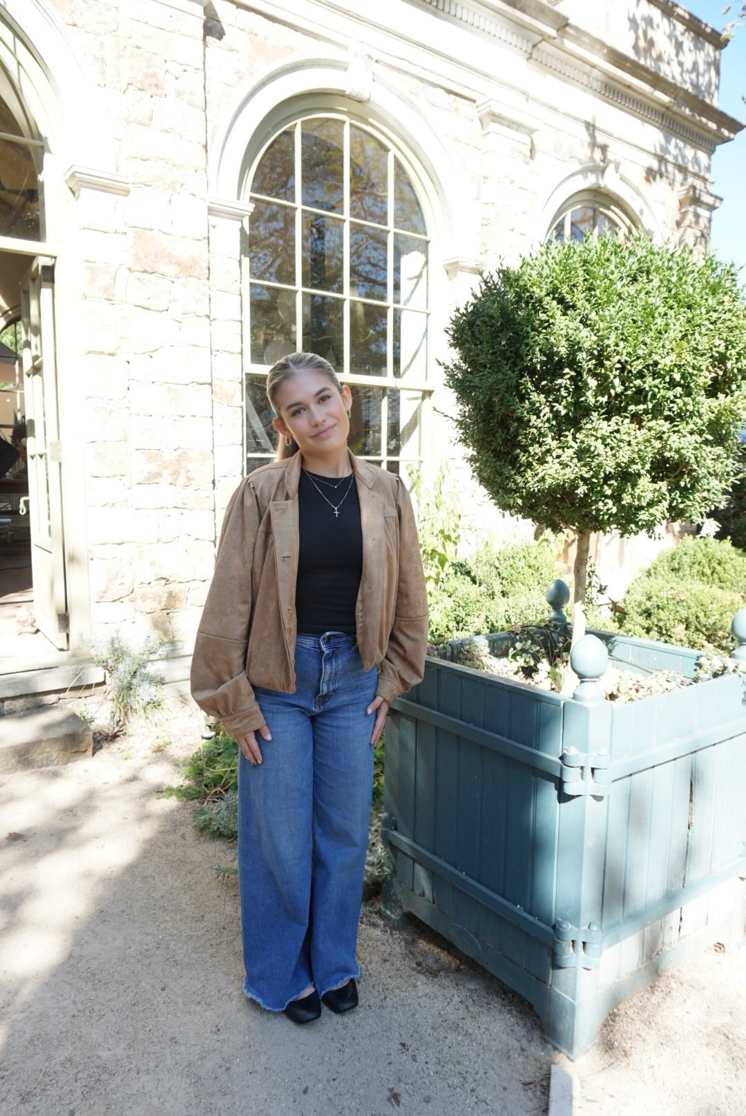 CARAMEL SUEDE JACKET