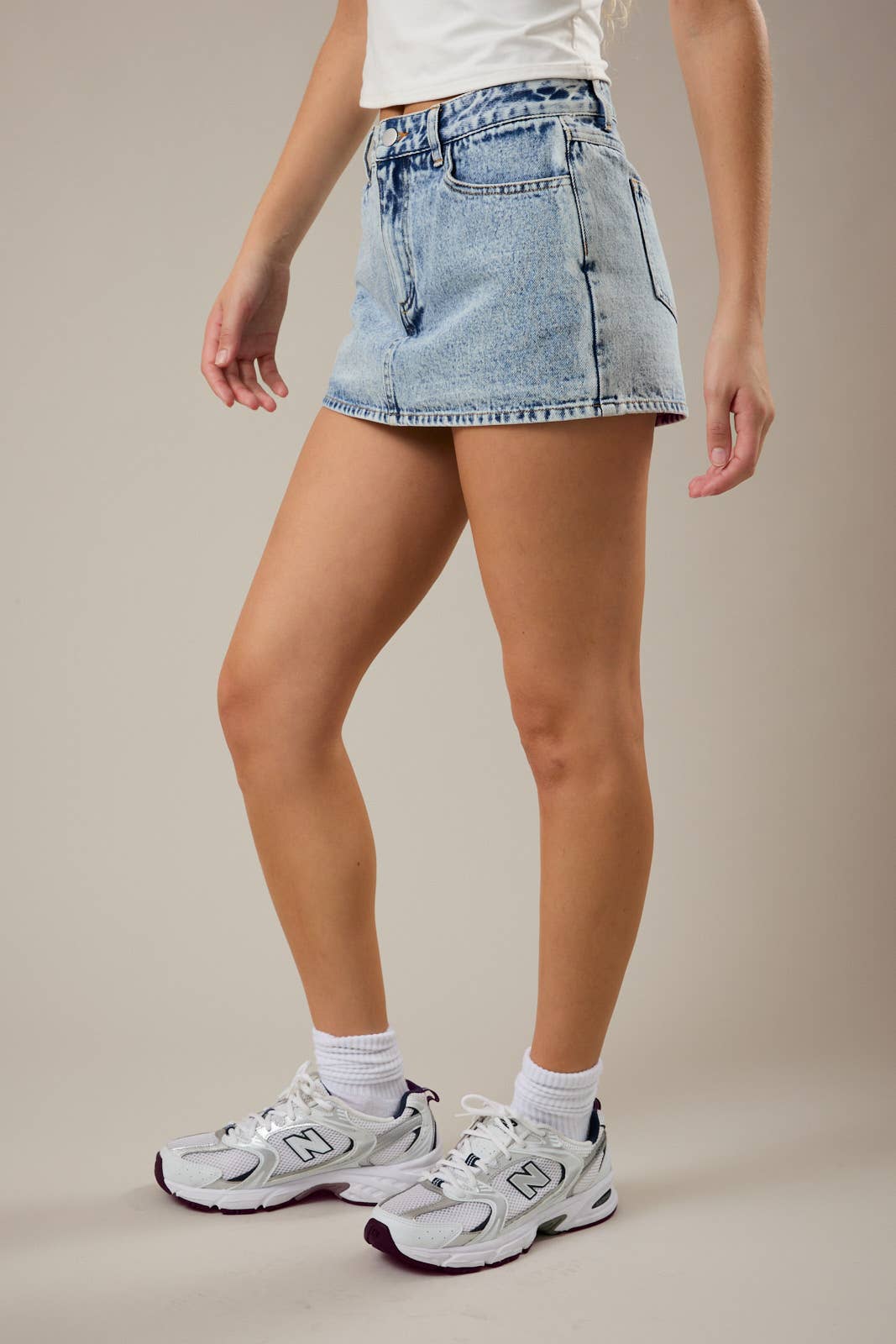DOWNTOWN DENIM SKORT