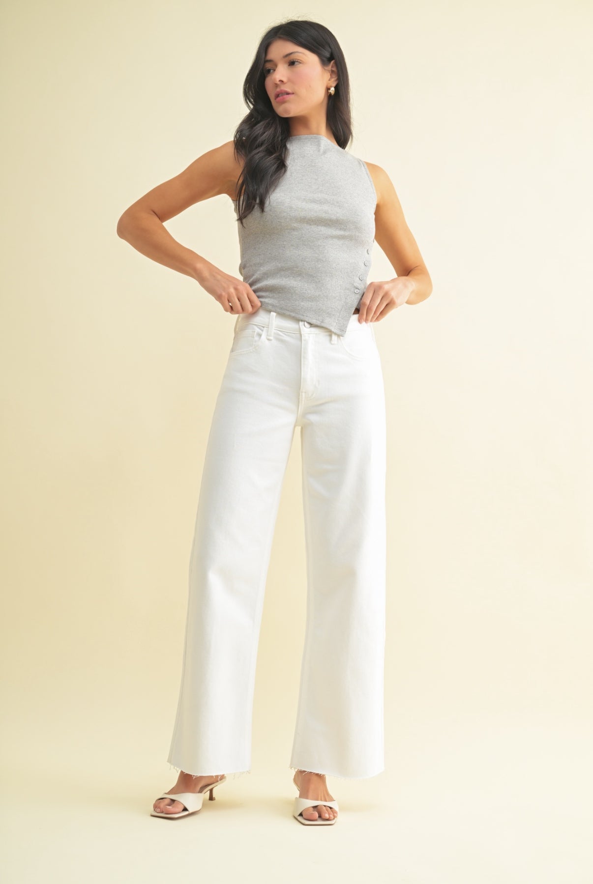 LONGER LENGTH WIDE LEG JEANS