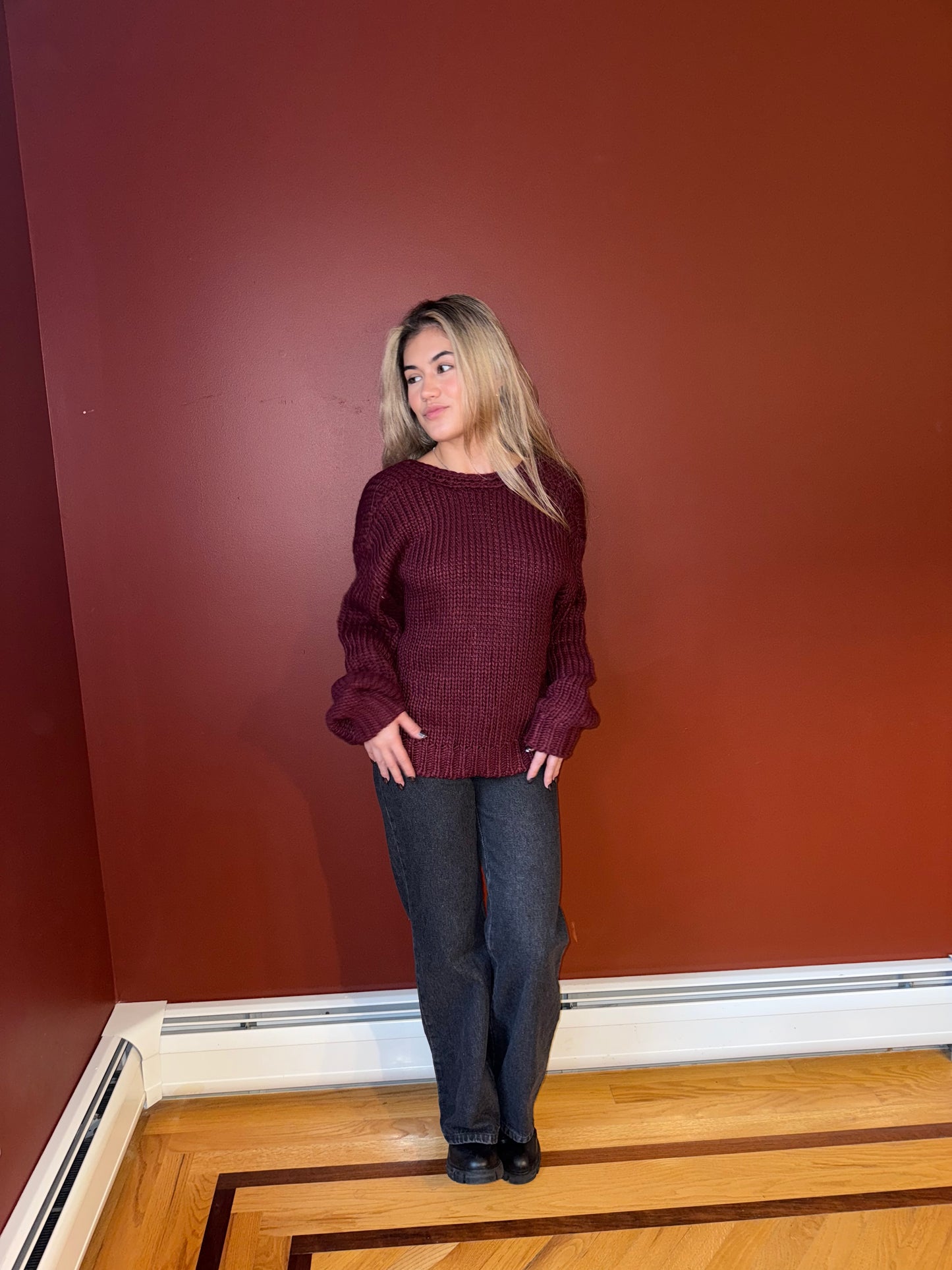 MULBERRY BOW CARDIGAN