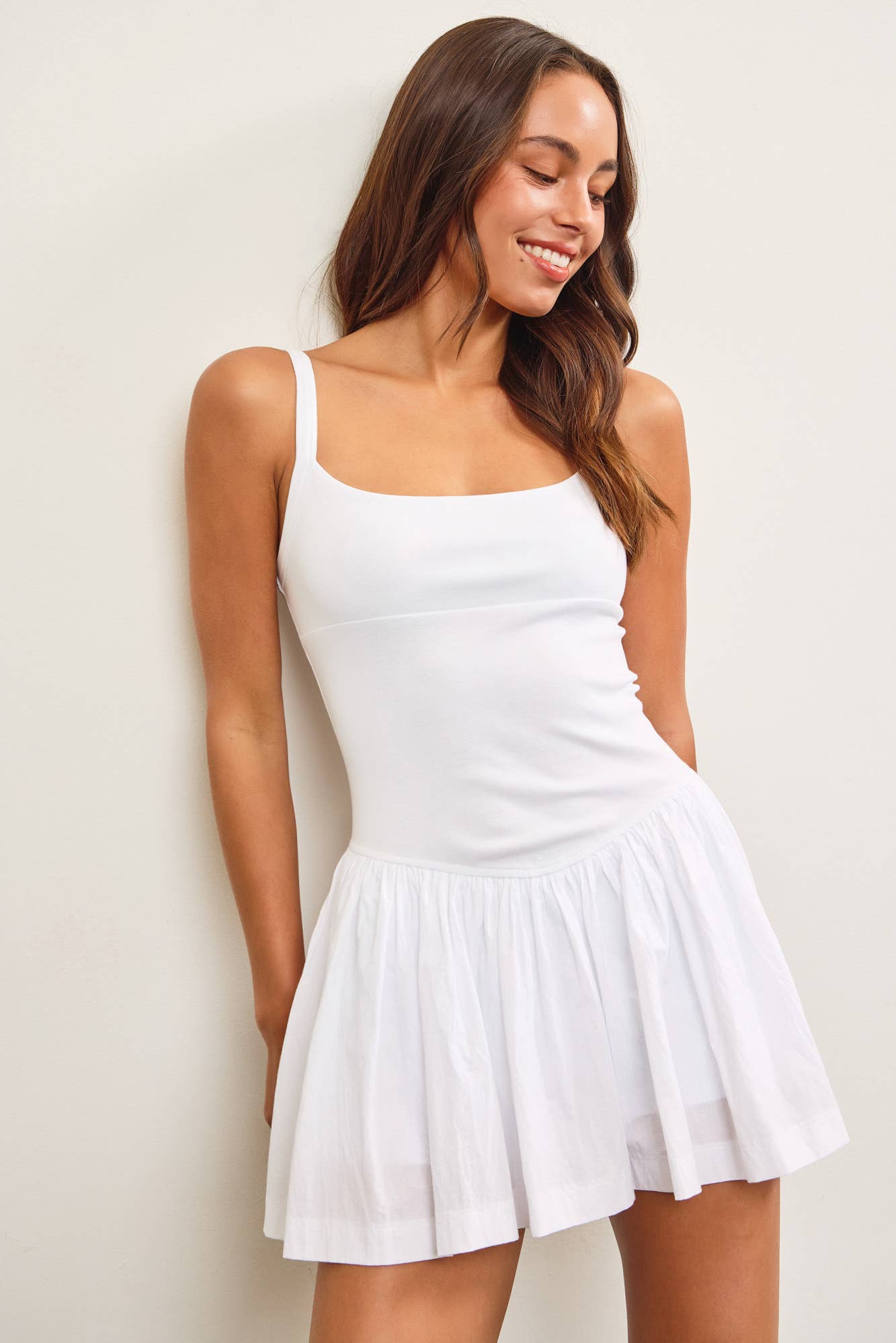 BASQUE WAIST SKORT DRESS