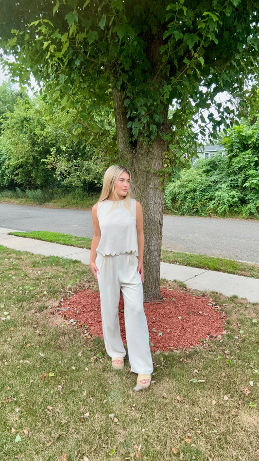 FASHION BOW PANT SET