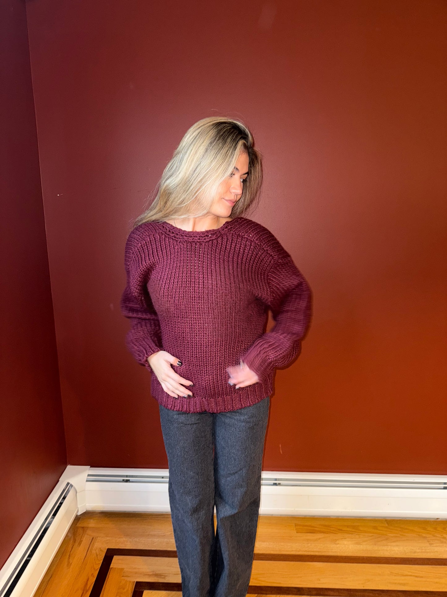 MULBERRY BOW CARDIGAN