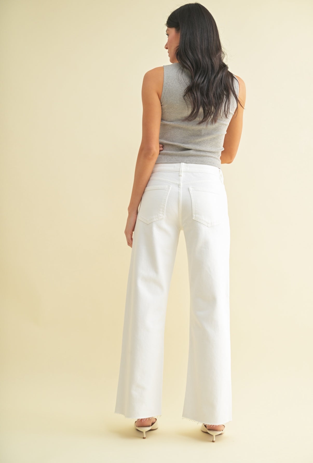 LONGER LENGTH WIDE LEG JEANS