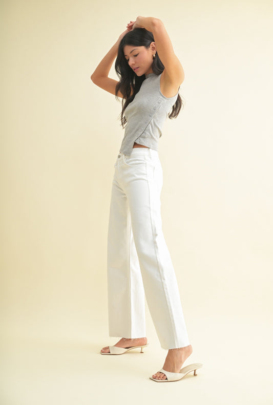 LONGER LENGTH WIDE LEG JEANS