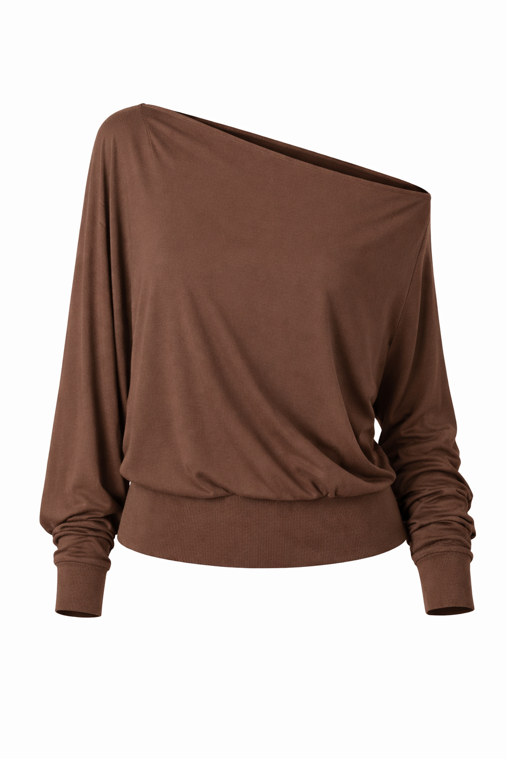 OFF-SHOULDER JERSEY TOP