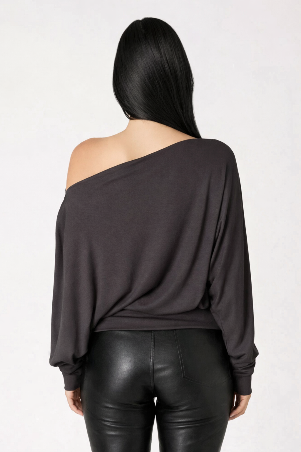 OFF-SHOULDER JERSEY TOP