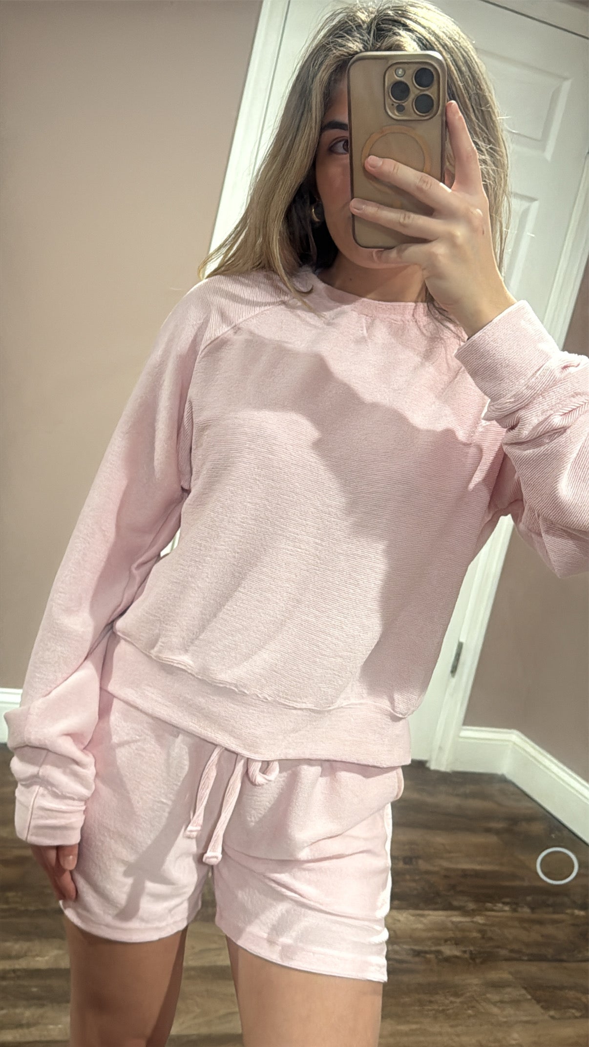 BABY PINK CLOUD LOUNGE TOP