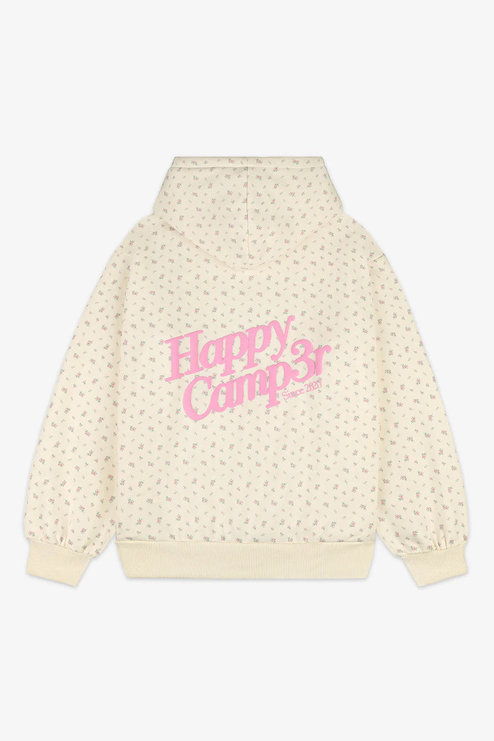 HAPPY CAMPER VINTAGE FLOWER HOODIE
